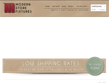 Tablet Screenshot of modernstorefixtures.com